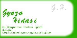 gyozo hidasi business card